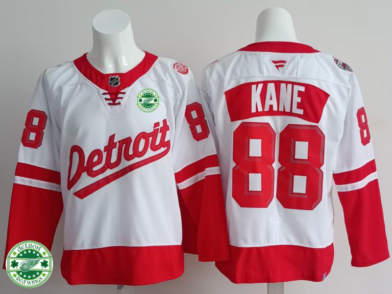 Men Detroit Red Wings #88 Kane White 2025 Fanatics Home Premium NHL Jersey style 4->detroit red wings->NHL Jersey